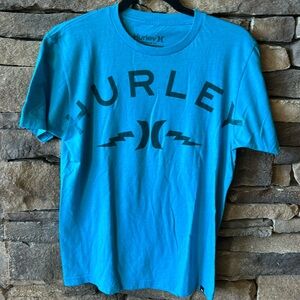 Hurley men’s tee t-shirt. Light blue and black size small. Super soft Never worn
